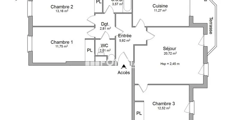 Appartement 4 pièces à Lyon