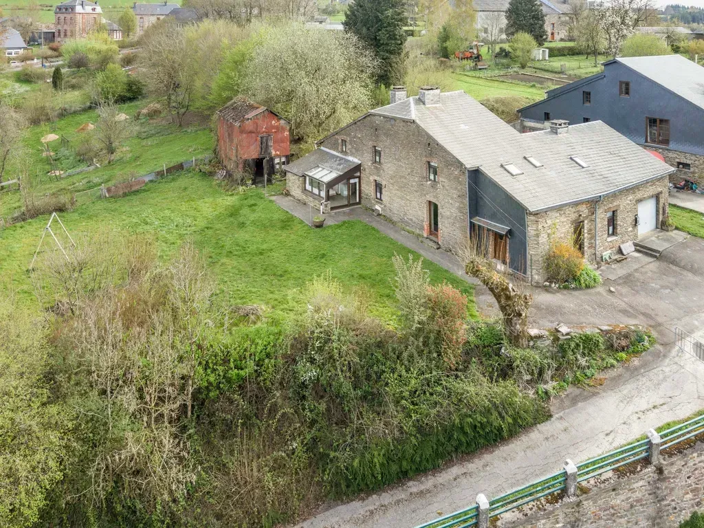 Vue aérienne - Maison en Pierre de Pays à Auby-Sur-Semois