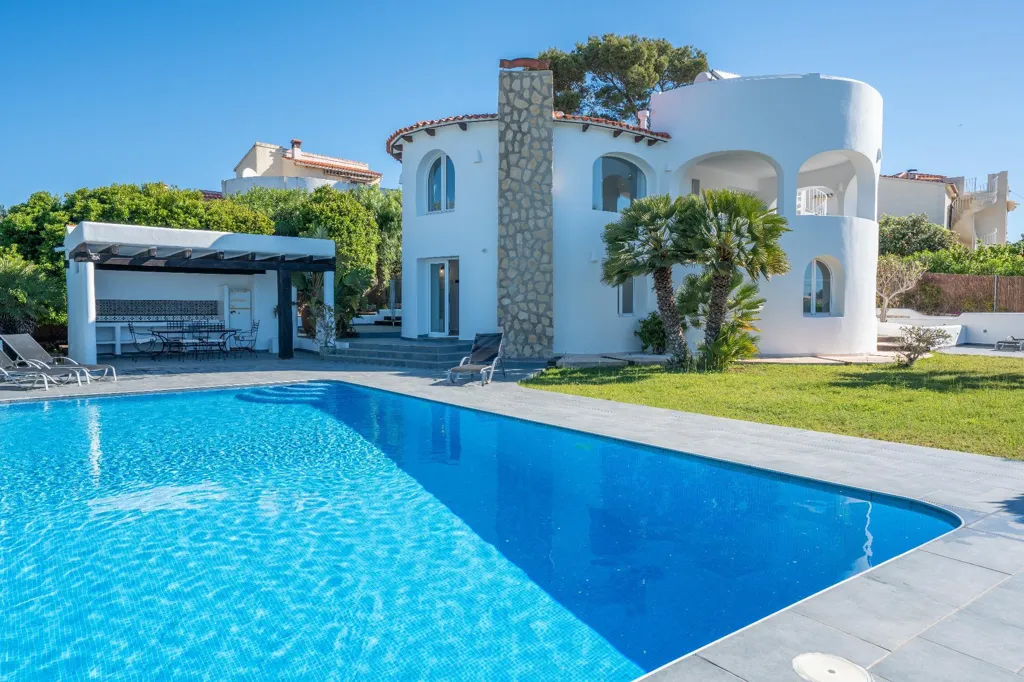 Piscine - Chalet with Sea View and Pool in Cap Martí