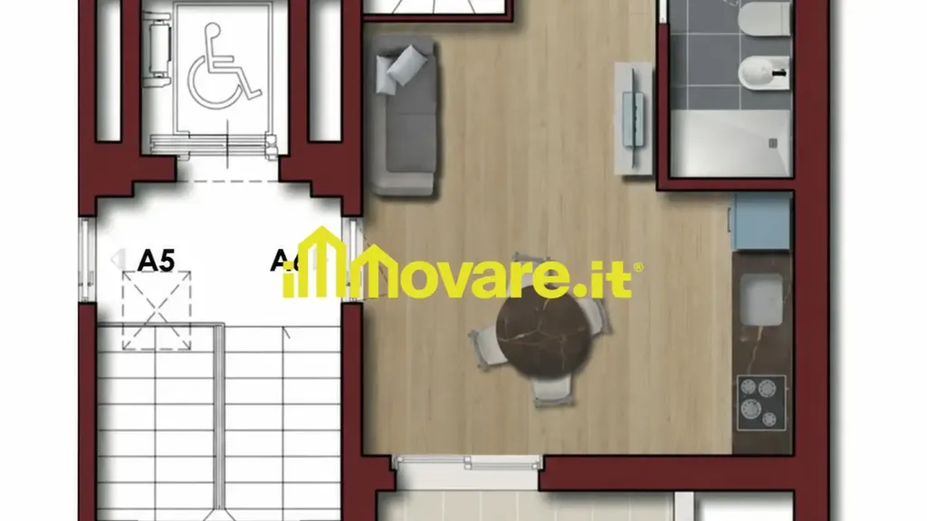 Plaan - Duplex with Balcony in Bari