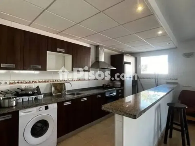 Kitchen - Apartment with Sea View in Cala de Bou