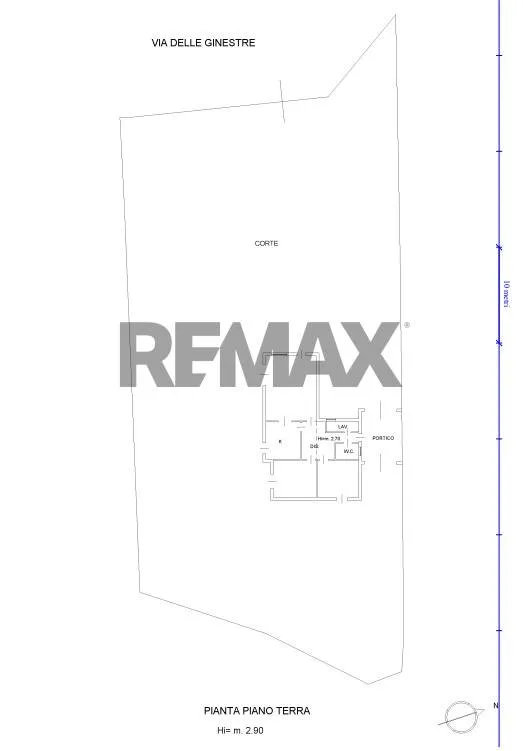Planimetria - Villa with Private Garden near Etna