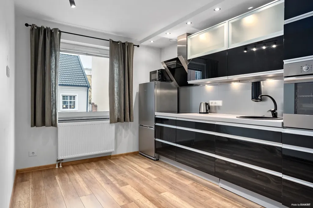 Cucina - Renovated Flat with Balcony in Skåne