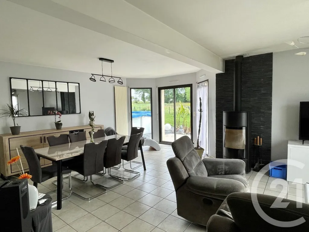 Séjour - Pavillon avec Vue Campagne à Romagné