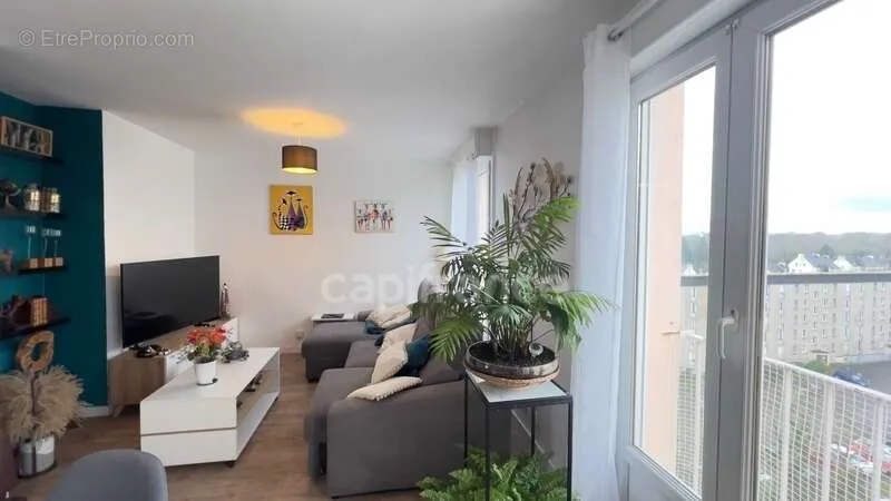 Séjour - Appartement T4 avec Balcon à Quimper-Sud