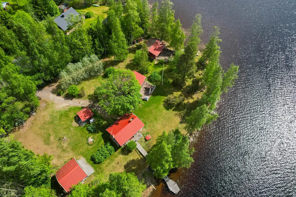 Vue aérienne - Cottage with Private Beach in Ylöjärvi