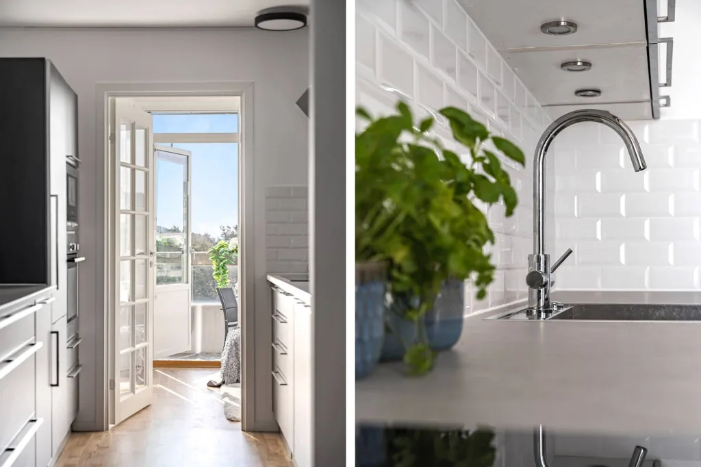 Cuisine - Renovated Penthouse with Balconies in Grindtorp