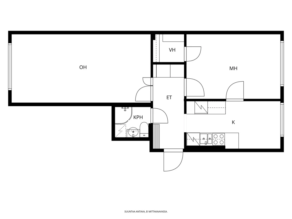 Plaan - Modernised Apartment with City Centre Views in Lahti
