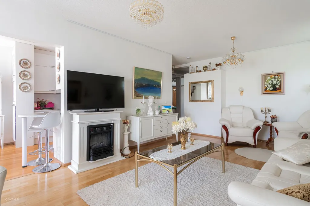 Living Room - City Centre Apartment with Balcony in Helsinki