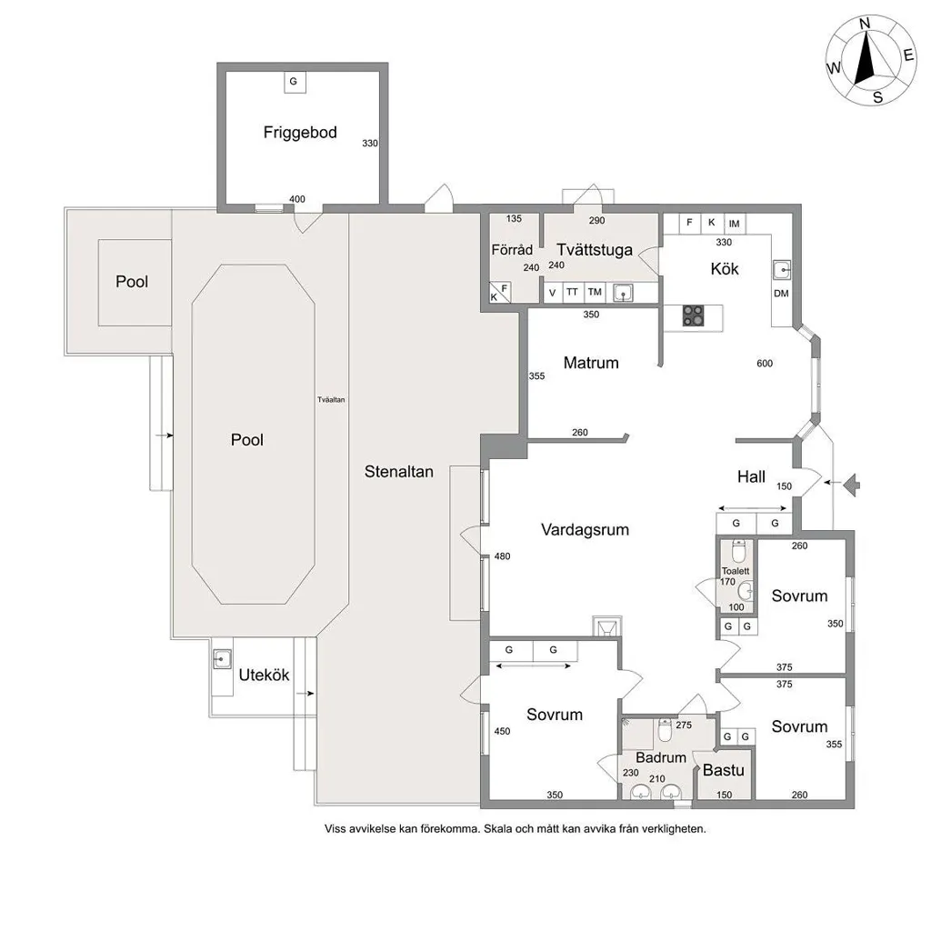 Planimetria - Villa with Pool and Spa in Alberga