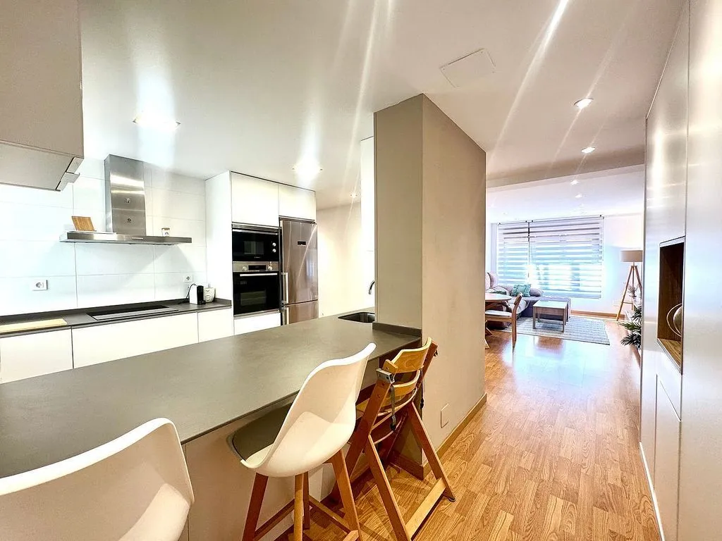 Cuisine - Modernised Flat with Lift in La Arena, Gijón