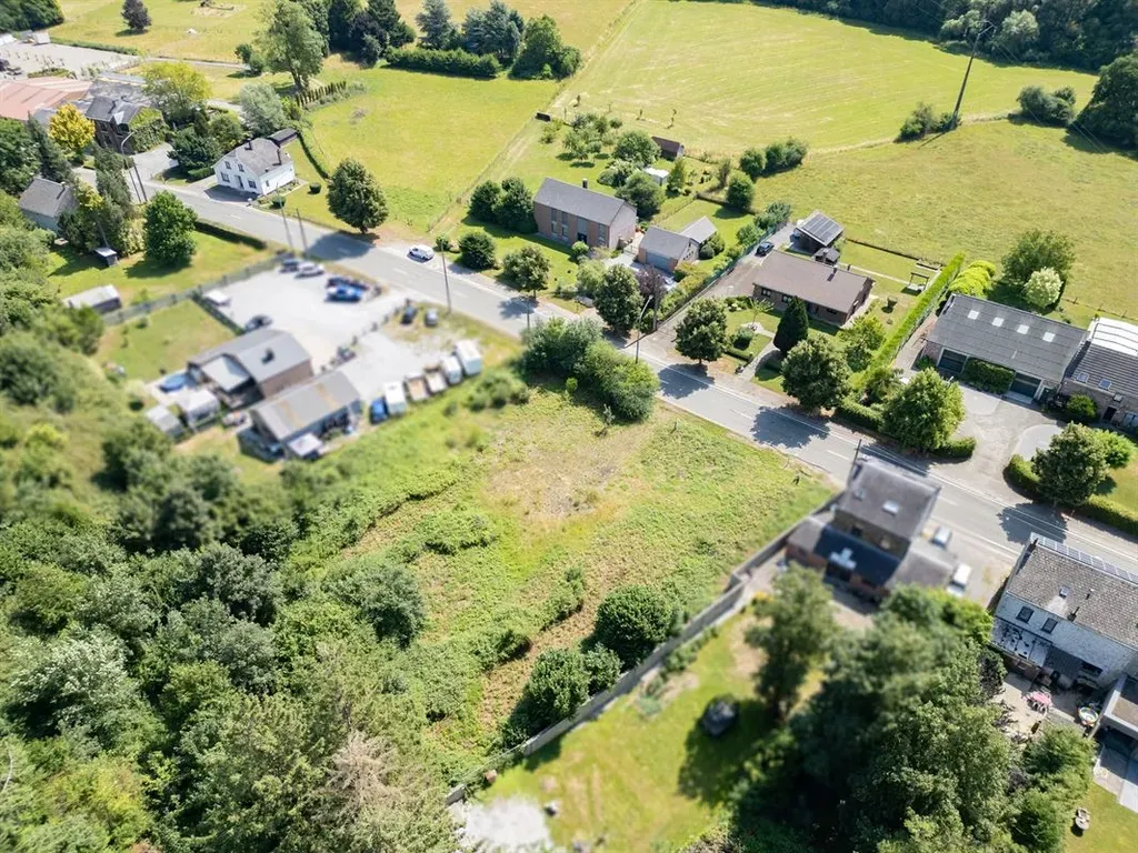 Vue aérienne - Terrain CU2 pour Villas et Appartements à Marche-en-Famenne