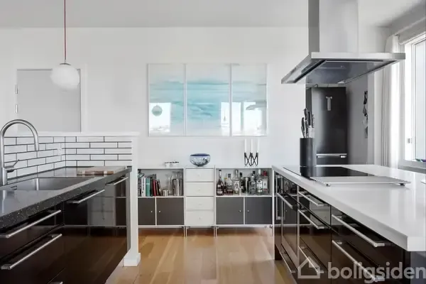 Kitchen - Penthouse with Park Views in Copenhagen S