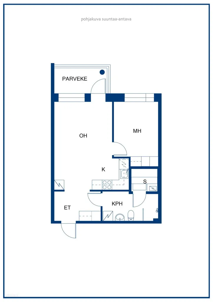 Plan - Modern Apartment with Sauna in Lappeenranta