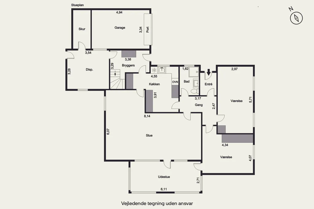Plaan - Villa with Garden and High Lofted Cellar in Faaborg