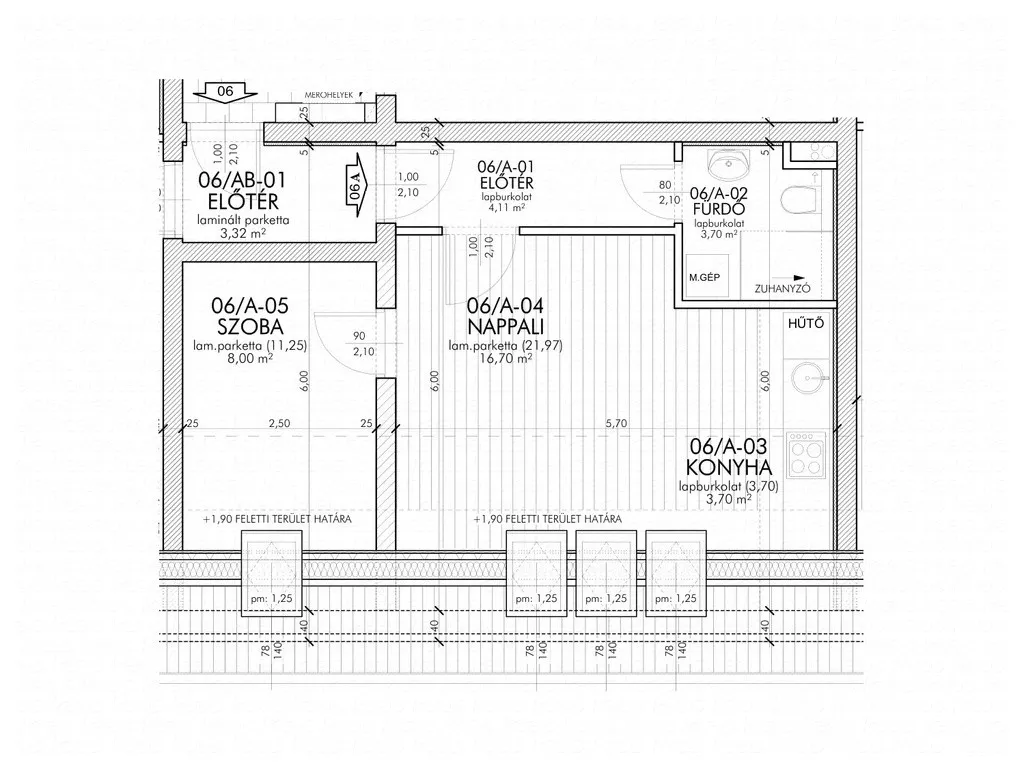 Plaan - New Apartment with Panoramic View in Szeged
