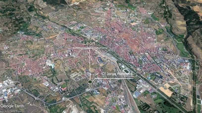 Õhuvaade - Residential Plot with Development Potential in León