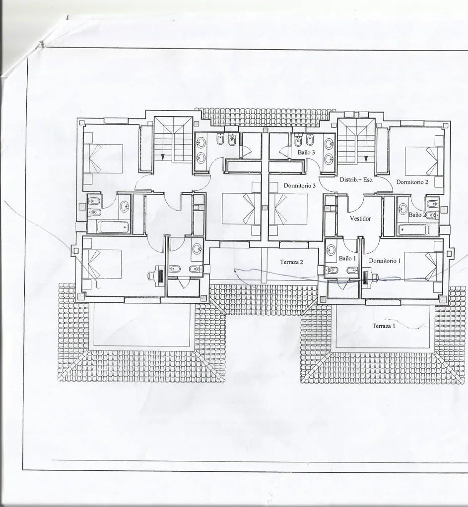 Plan - Semi-Detached Villa with Pool in Santa Clara