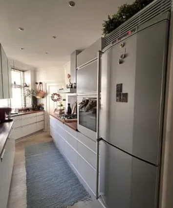 Cuisine - Furnished 2-Bedroom Flat with Large Windows in Østerbro