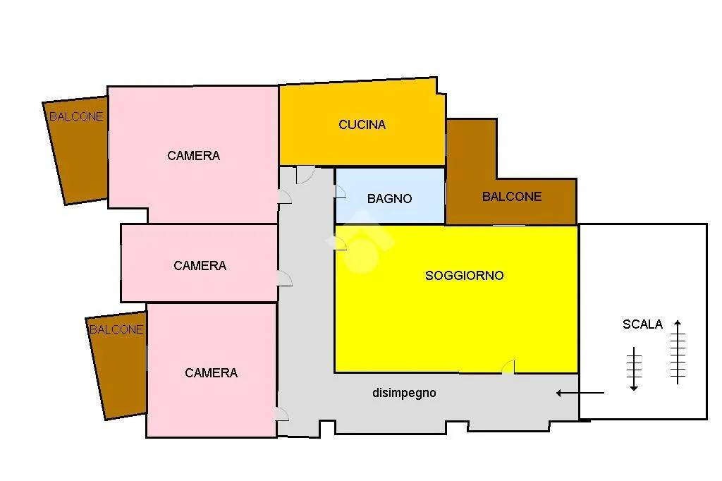 Apartment with Balcony in Cosenza