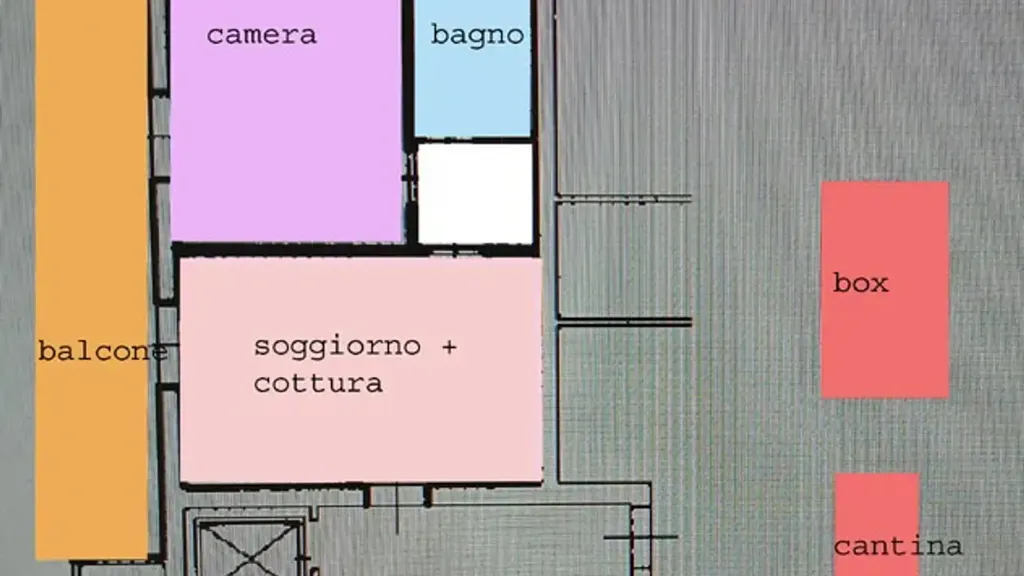 Plan - Apartment with Balcony in Brescia West
