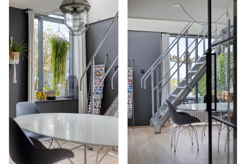 Salle à manger - Semi-Detached Villa with Waterfront View in Zaandam
