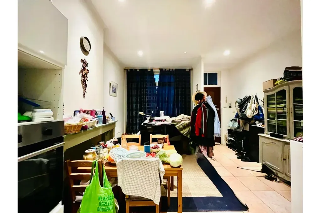 Kitchen - Quiet Back House with Terrace in Brussels