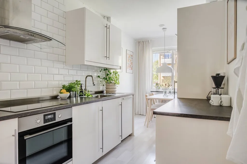Cuisine - 1948 Apartment with Balcony in Ängelholm