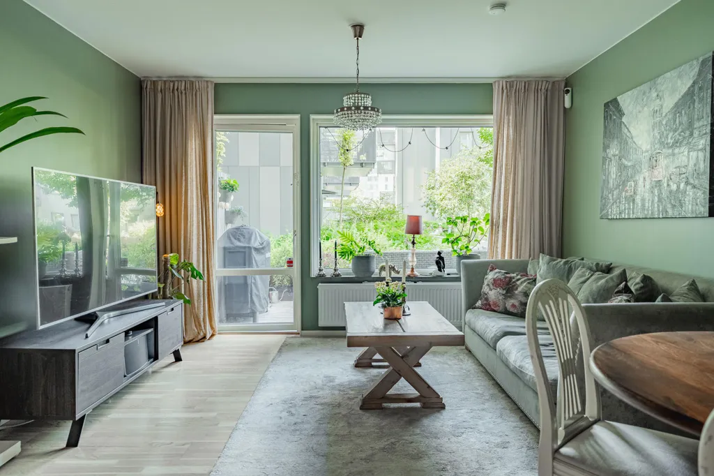 Séjour - Modern Ground-Floor Flat with Patio in Salabacke