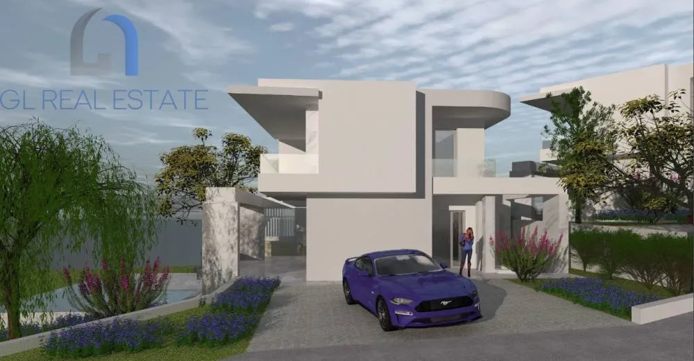 Corner Villa with Sea View in Peukochori