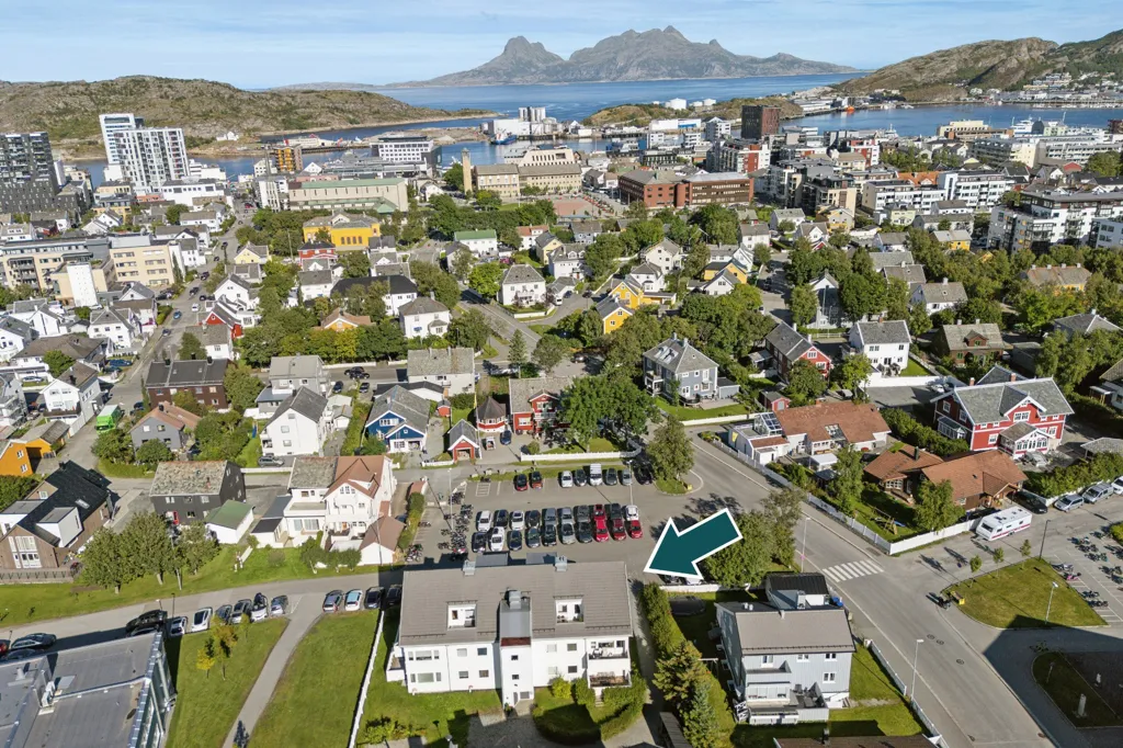 Vue aérienne - 3-Bedroom Apartment with Balconies in Bodø