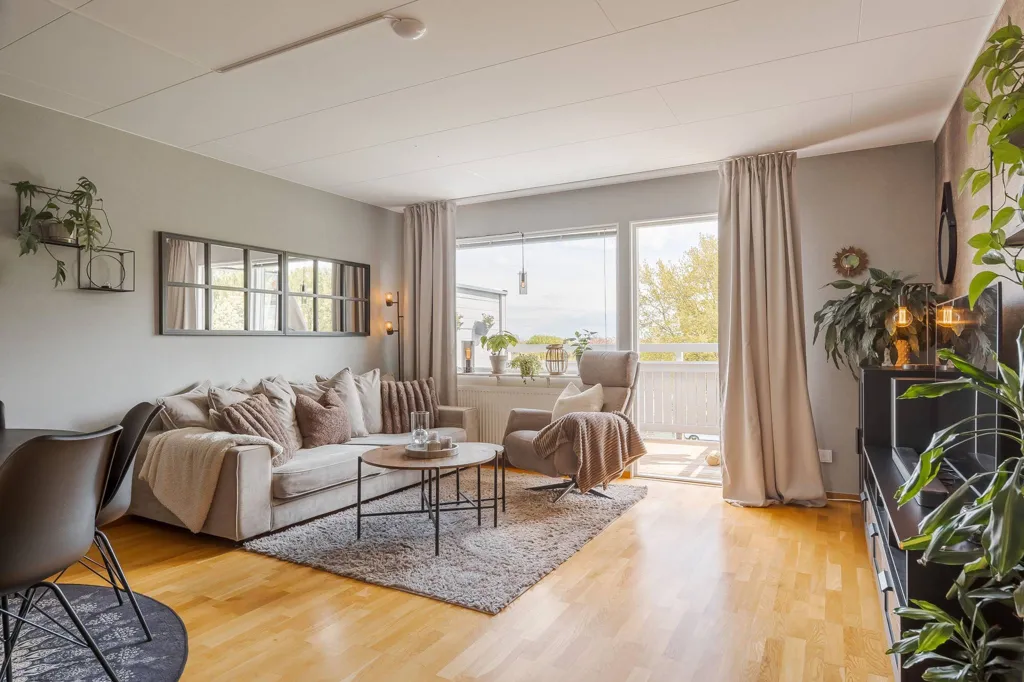 Séjour - Co-op Apartment with Balcony in Billingstad