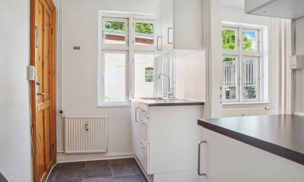 Köök - Two-Bedroom Flat with Garden Access in Næstved