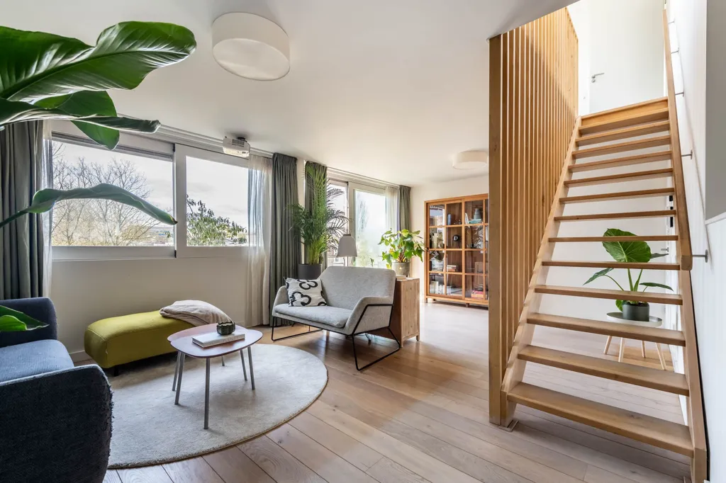 Wohnzimmer - Penthouse with Terraces near Oosterpark, Amsterdam