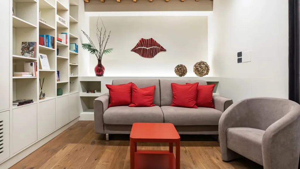Soggiorno - Modernised Trilocale in Oltrarno, Florence