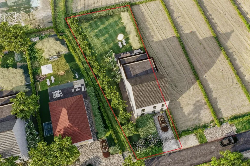Vue aérienne - Parcelle de Construction pour Bâtiment à Mi-ouvert