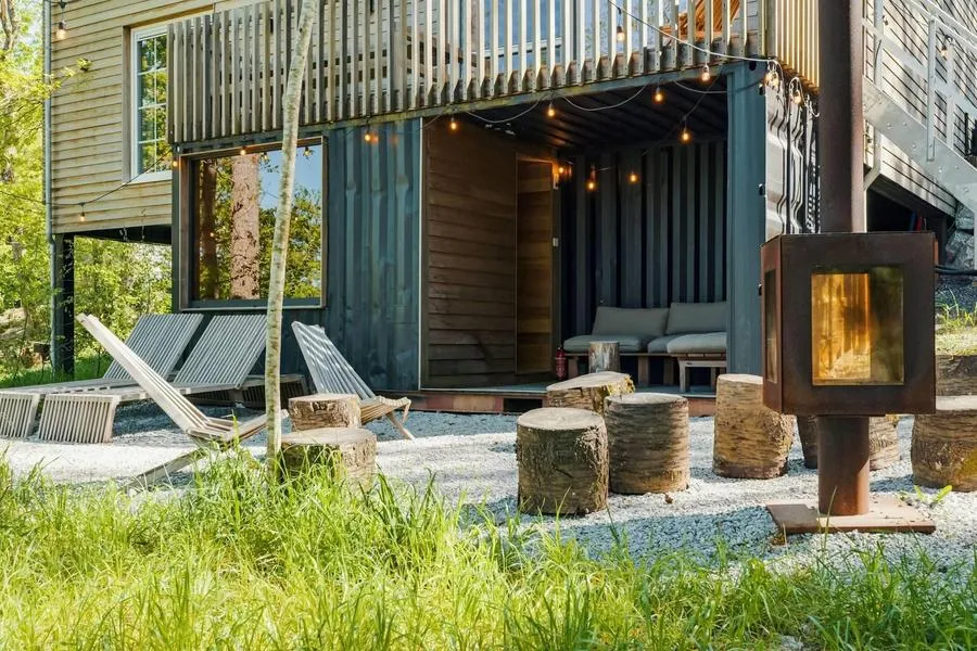 Terrace - New Villa with Sauna in Beauraing
