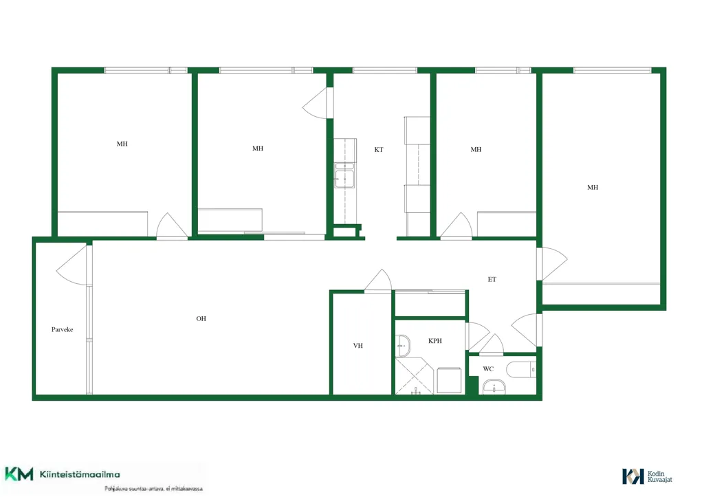 Plan - Apartment with Stadium Views in Rovaniemi Centre