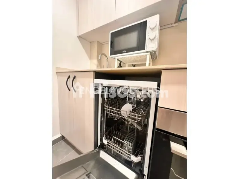 Köök - Modern Flat with Patio in Mestalla, Valencia