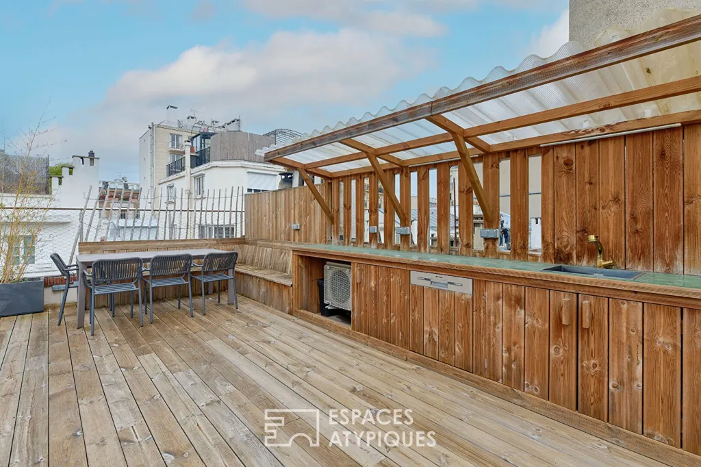 Terrasse - Appartement 6 pièces à Paris 16ème