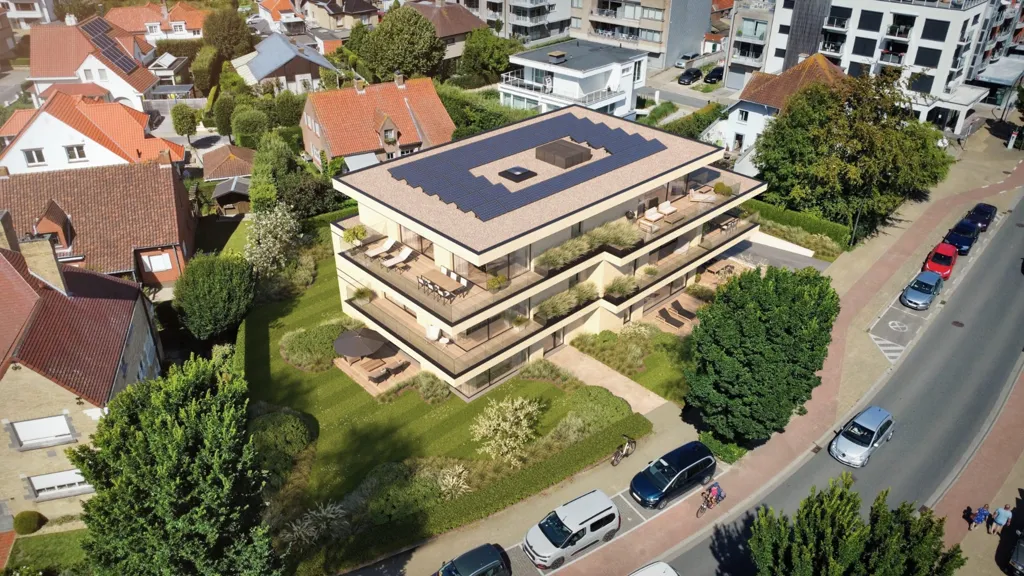 Vista aerea - New Apartment with Terraces in Koksijde Centre