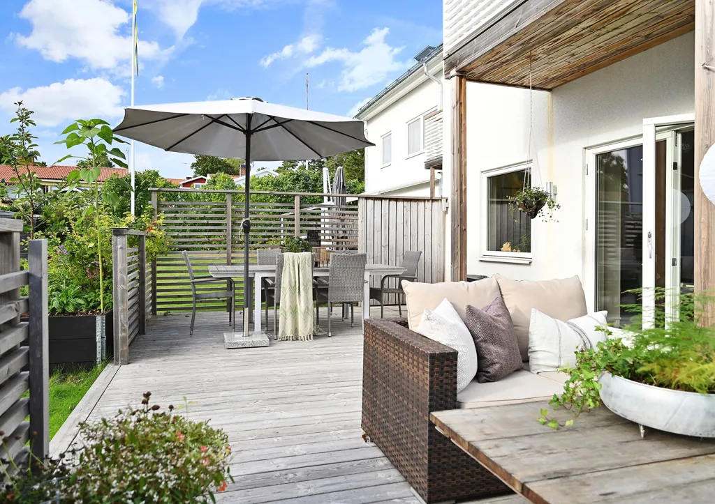 Terrasse - Townhouse with Garden in Österskär