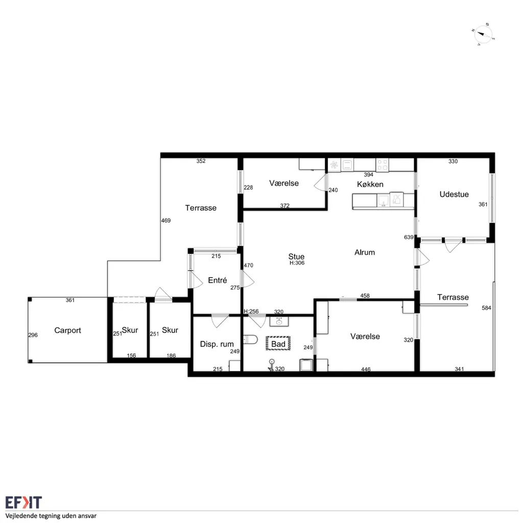 Appartement 4 pièces à Sønder Felding