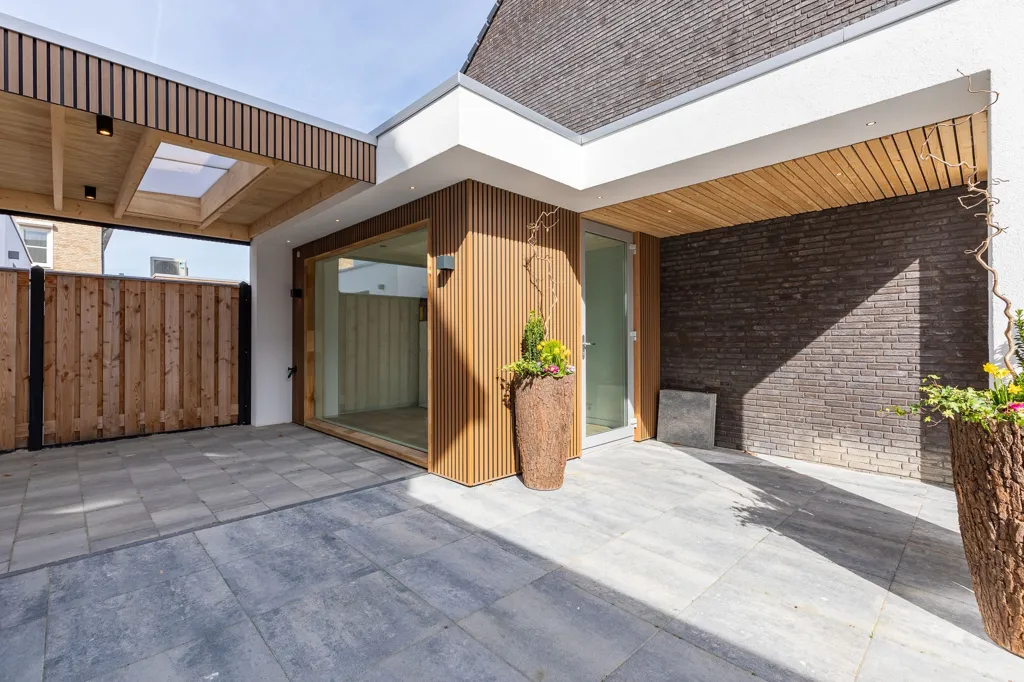 Terrasse - Modern Villa with Office in Nobelhorst