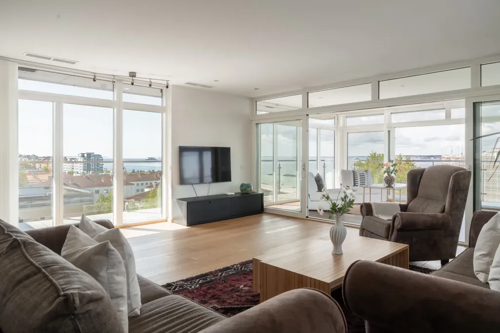 Séjour - Architectural Villa with Sea View in Helsingborg