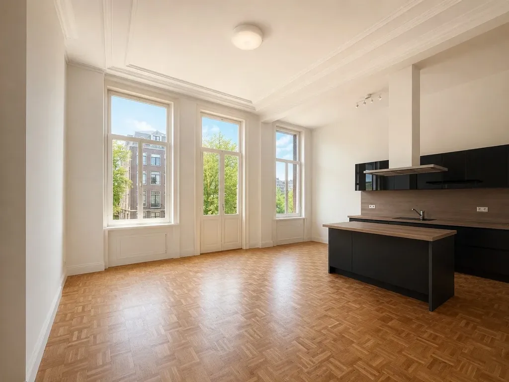 Séjour - Furnished Apartment with Balcony in Amsterdam Centre
