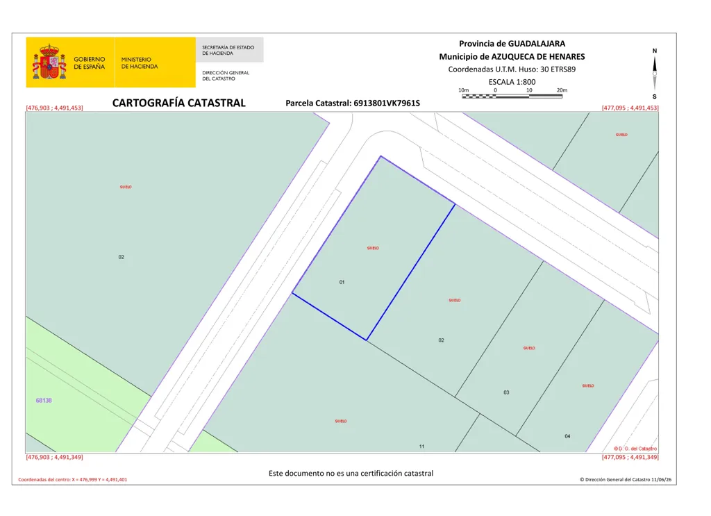 Plan - Land Plot near Azuqueca de Henares, Guadalajara