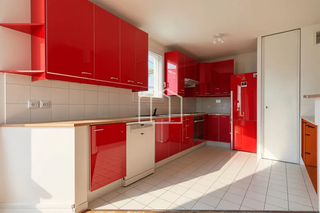 Kitchen - 5-Piece Apartment with Balcony in Suresnes Centre