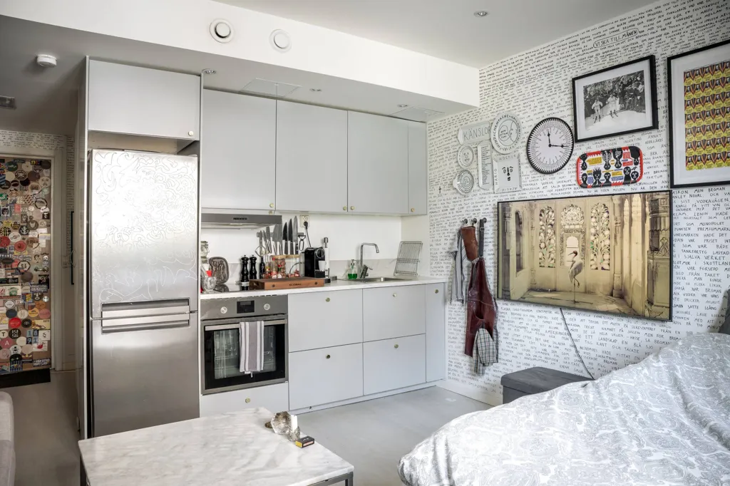 Kitchen - Apartment with Garden Access in Stockholm