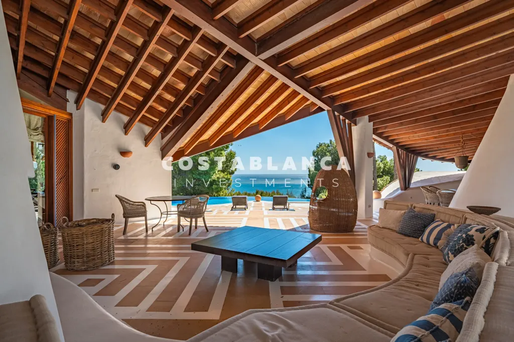 Terrasse - First Line Villa with Sea Views in Altea Hills